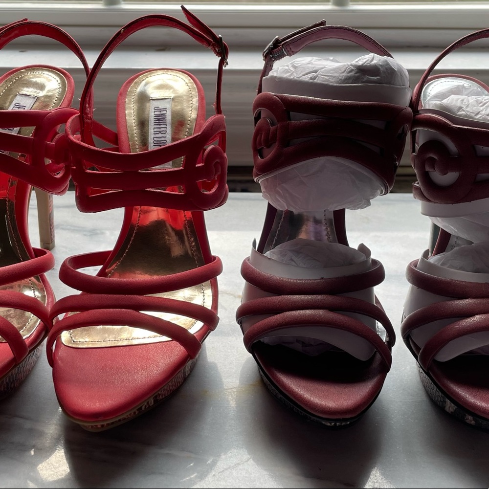 JLO Sandal Heels in Unique Colors